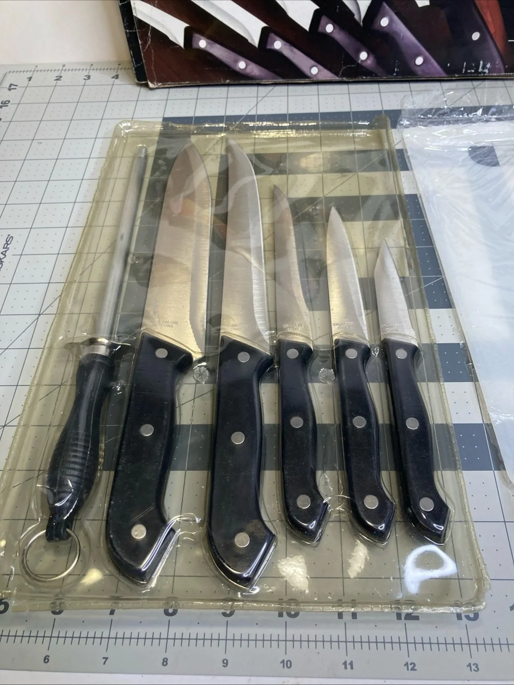 Kuchenstolz 6 Piece Chef's Knife Set W/ Sharpener Made In Germany New